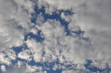  blue sky with clouds at dawn