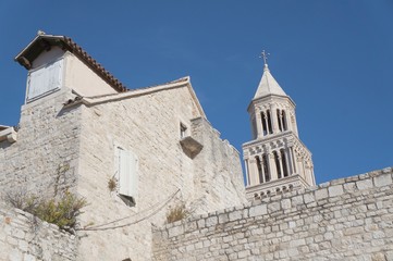 Palace of the Roman Emperor Diocletianus in the Unesco heritage city of Split, Croatia