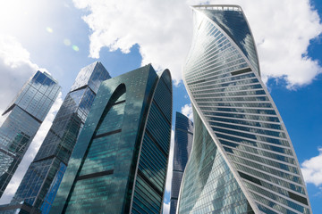 skyscrapers of the Moscow city business center