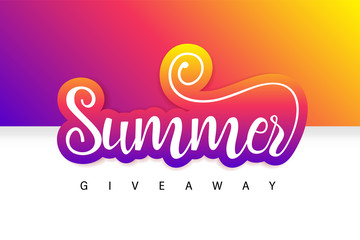 Summer Giveaway Contest Banner. Enter to Win