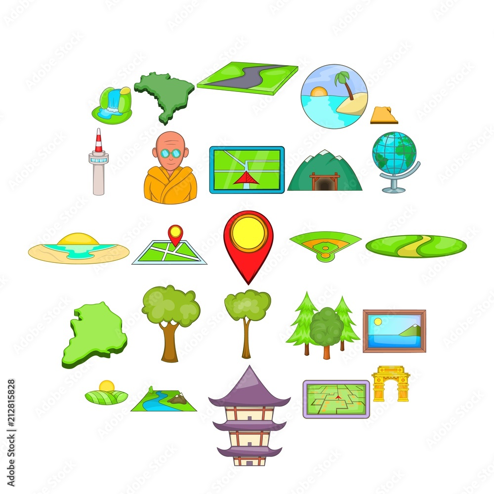 Poster sphere icons set. cartoon set of 25 sphere vector icons for web isolated on white background