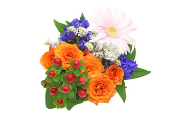 様々な花のブーケ