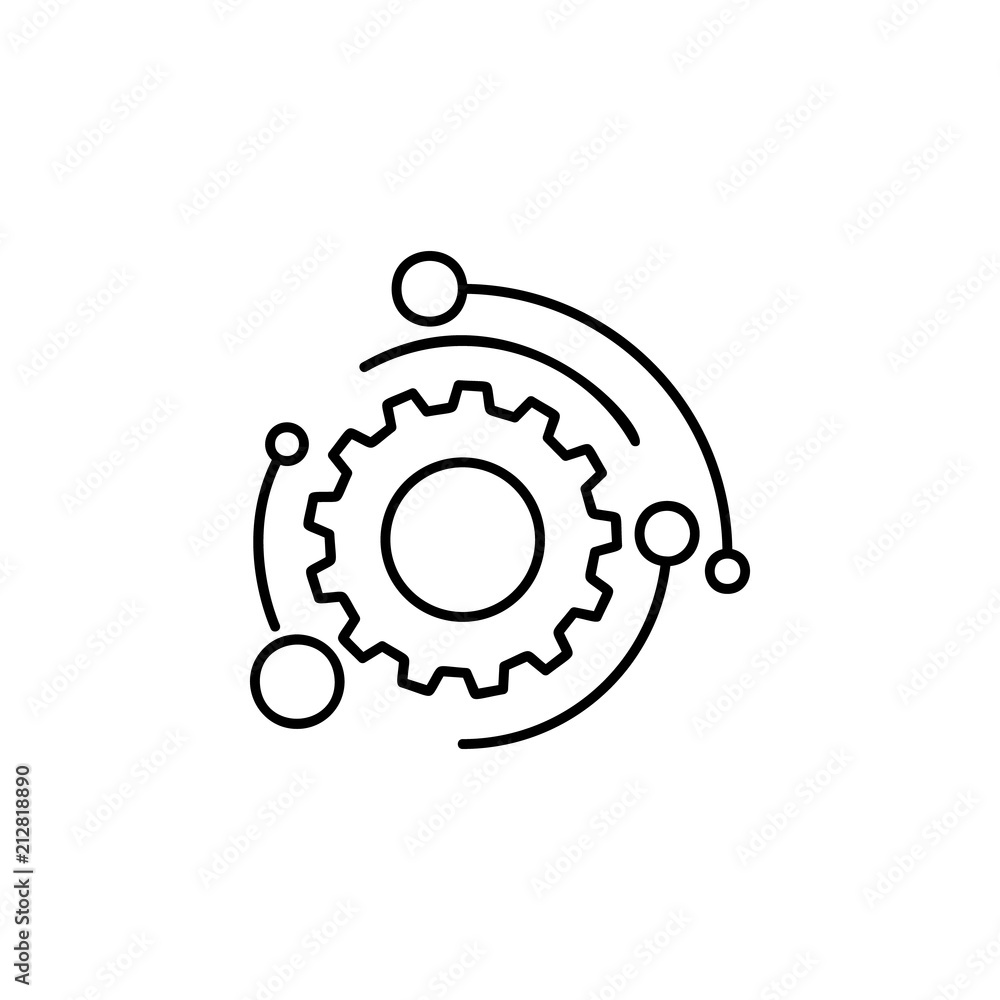 Aufkleber automation mark icon. element of automation icon for mobile concept and web apps. thin line automati