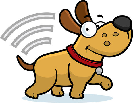  Cartoon Dog With Microchip