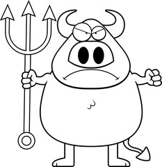 Angry Cartoon Devil