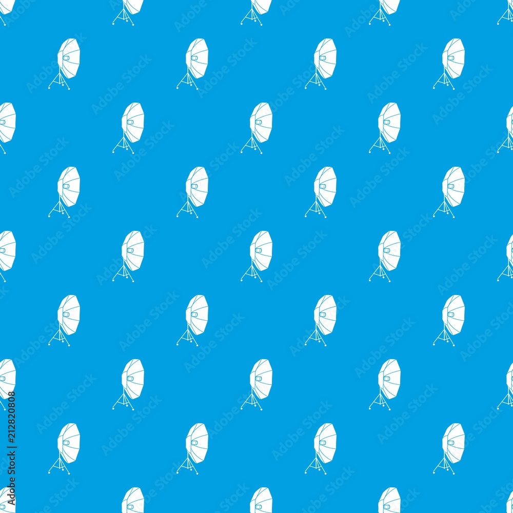 Poster studio flash with umbrella pattern vector seamless blue repeat for any use
