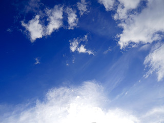 Fototapeta na wymiar Blue sky background with white cloud.