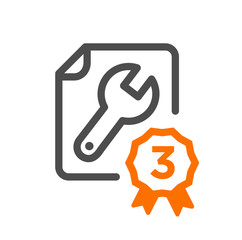 Flat line design concept icon free repair, support, delivery process, online order procedure, website banner and landing page.