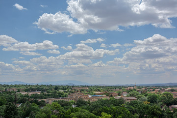 City of Santa Fe New Mexico city scape
