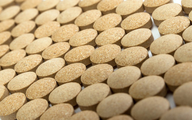 Fototapeta na wymiar Supplements round pills