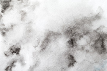 grey watercolor background. hand painted by brush
