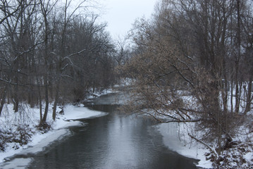 American Beautiful Cold Landscape