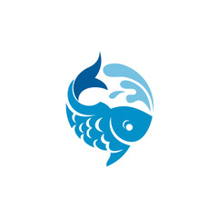 Fish Logo Design template