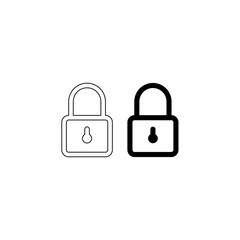 Lock vector icon