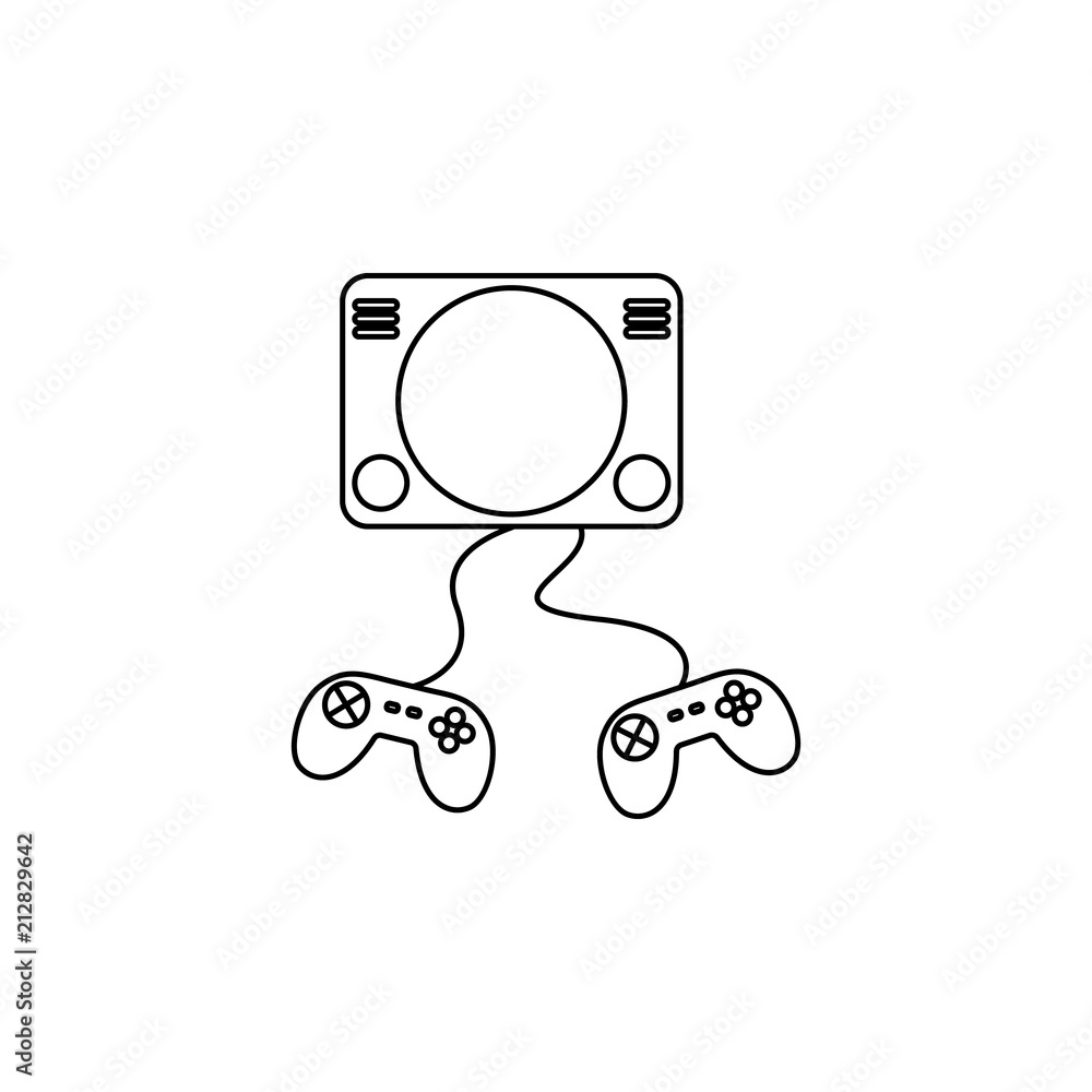 Poster video attachment icon. element of cybersport icon for mobile concept and web apps. thin line video a