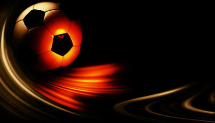 Ball auf dem Fussballplatz