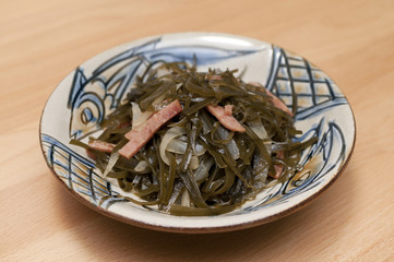 沖縄料理 クーブイリチー（昆布の炒め煮）