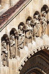 Facade of Jak Church in Budapest, Hungary © alessandro0770