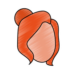 Young woman faceless cartoon vector illustration graphic design