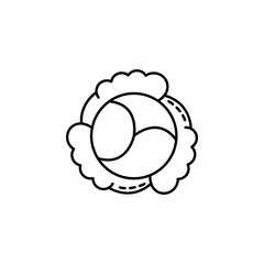 cabbage dusk style icon. Element of fruits and vegetables icon for mobile concept and web apps. Dusk style cabbage icon can be used for web and mobile
