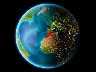 Morocco in the evening