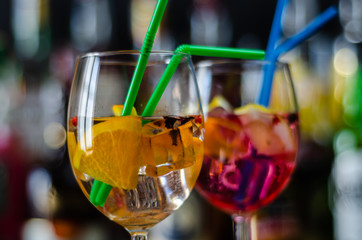 fresh and refreshing cocktails based on gin, a distinctive herbal flavor