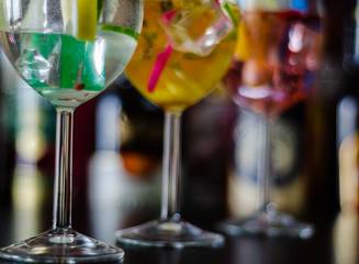 fresh and refreshing cocktails based on gin, a distinctive herbal flavor
