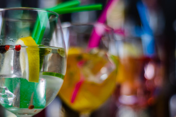 fresh and refreshing cocktails based on gin, a distinctive herbal flavor