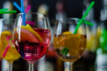 fresh and refreshing cocktails based on gin, a distinctive herbal flavor