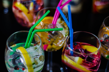 fresh and refreshing cocktails based on gin, a distinctive herbal flavor