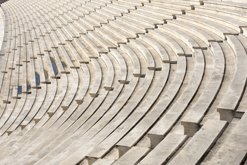marble stairs of stadium