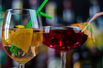 fresh and refreshing cocktails based on gin, a distinctive herbal flavor