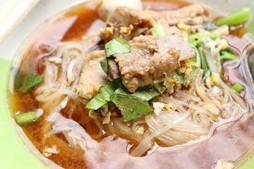 Stewed pork soup with meatball