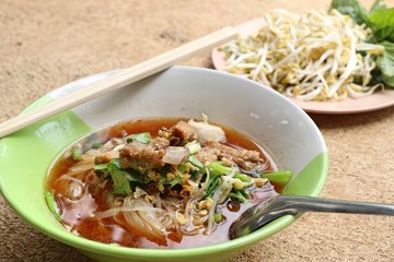 Stewed pork soup with meatball