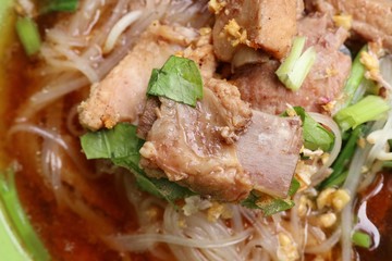 Stewed pork soup with meatball