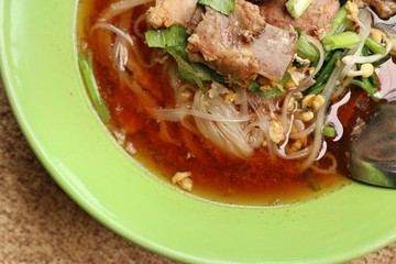 Stewed pork soup with meatball