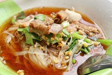 Stewed pork soup with meatball