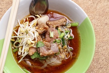 Stewed pork soup with meatball