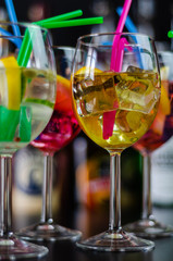fresh and refreshing cocktails based on gin, a distinctive herbal flavor