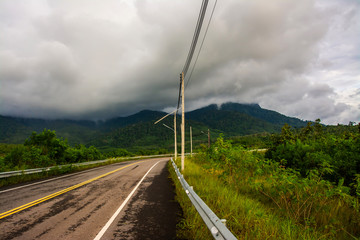 landscape of Cloud cover mountain