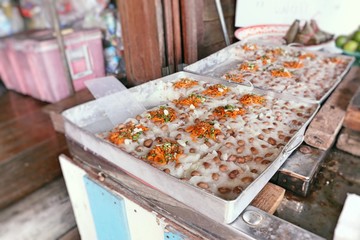Sticky rice with coconut milk