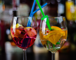 fresh and refreshing cocktails based on gin, a distinctive herbal flavor