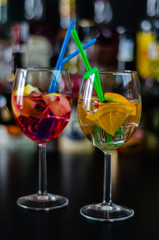 fresh and refreshing cocktails based on gin, a distinctive herbal flavor