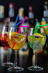 fresh and refreshing cocktails based on gin, a distinctive herbal flavor