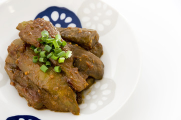 茄子の甘辛味噌煮