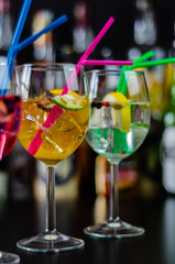 fresh and refreshing cocktails based on gin, a distinctive herbal flavor