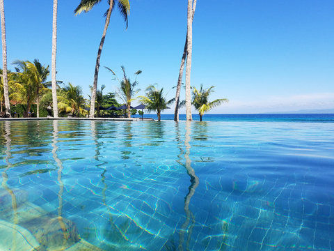 Infinity pool in Bali, Indonesia