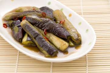 茄子甘辛醤油炒め