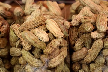 Boiled peanuts at street food
