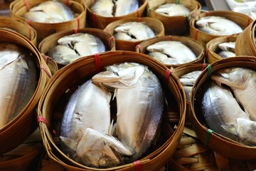 Mackerel in the market